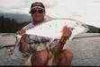 Cairns fishing legend Peter Haynes with a nice Russell River Queenfish